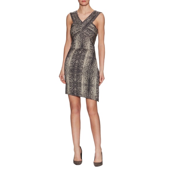 NEW‎ The Kooples Python Print Crisscross Sheath Dress [SZ 40 ] - Picture 11 of 11